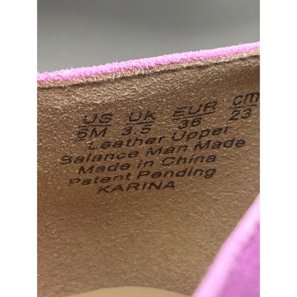 Naturalizer Karina Womens Suede Pumps Block Heel Wildrose Purple Size 6 - Picture 9 of 9